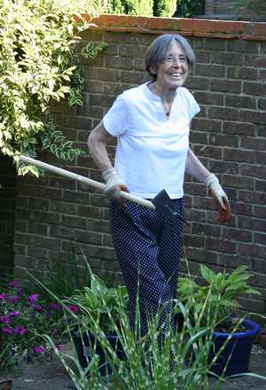 Christa in the garden