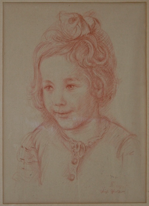 Portrait of the young Christa