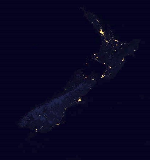 NZ at night