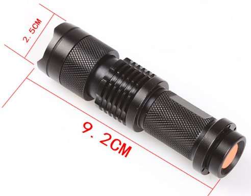 Zoomable LED torch