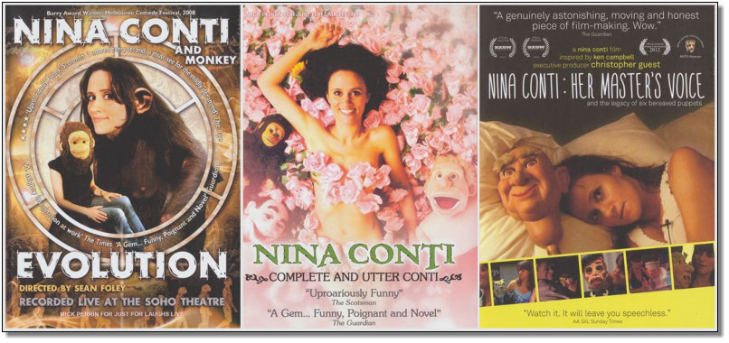 3 Nina Conti DVDs