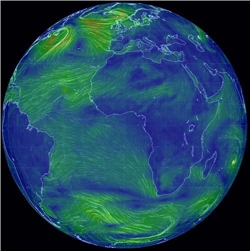 Earth wind animation