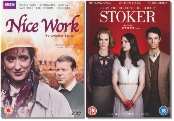 Nice Work and Stoker DVDs