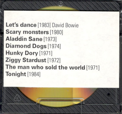 Bowie minidisc r031