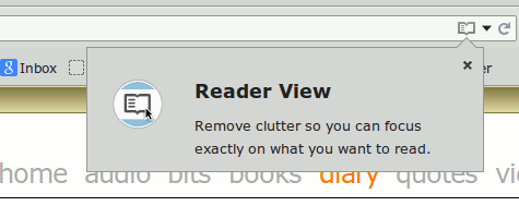 Reader focus