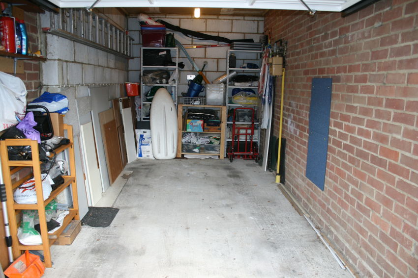 Emptier state of the garage, 2015