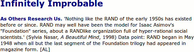 Foundation of RAND?!