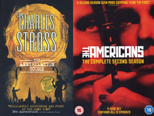 Stross book and Americans TV DVD